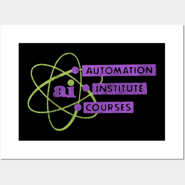 AI Automation Institute Courses Wall Art by vokoban